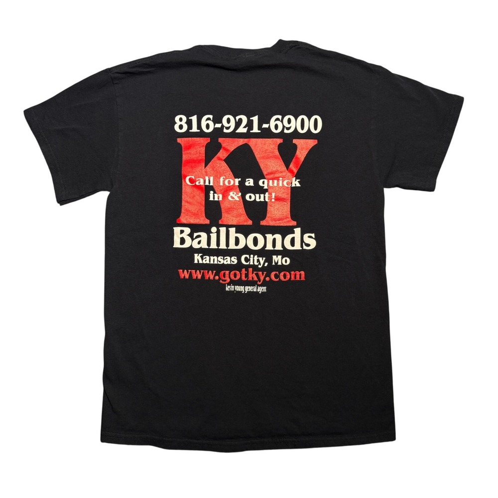 Y2K Bailbonds T-Shirt Black Mens Small S